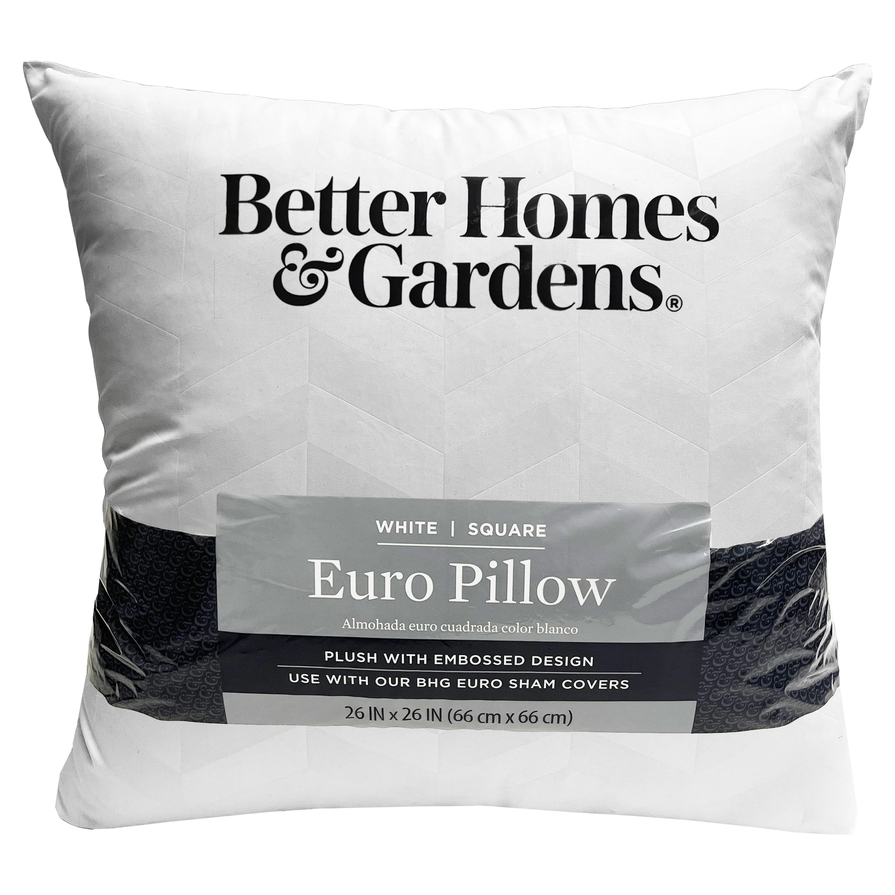 Better Homes and Gardens Euro Pillow Insert, 26"x26" | Walmart (US)
