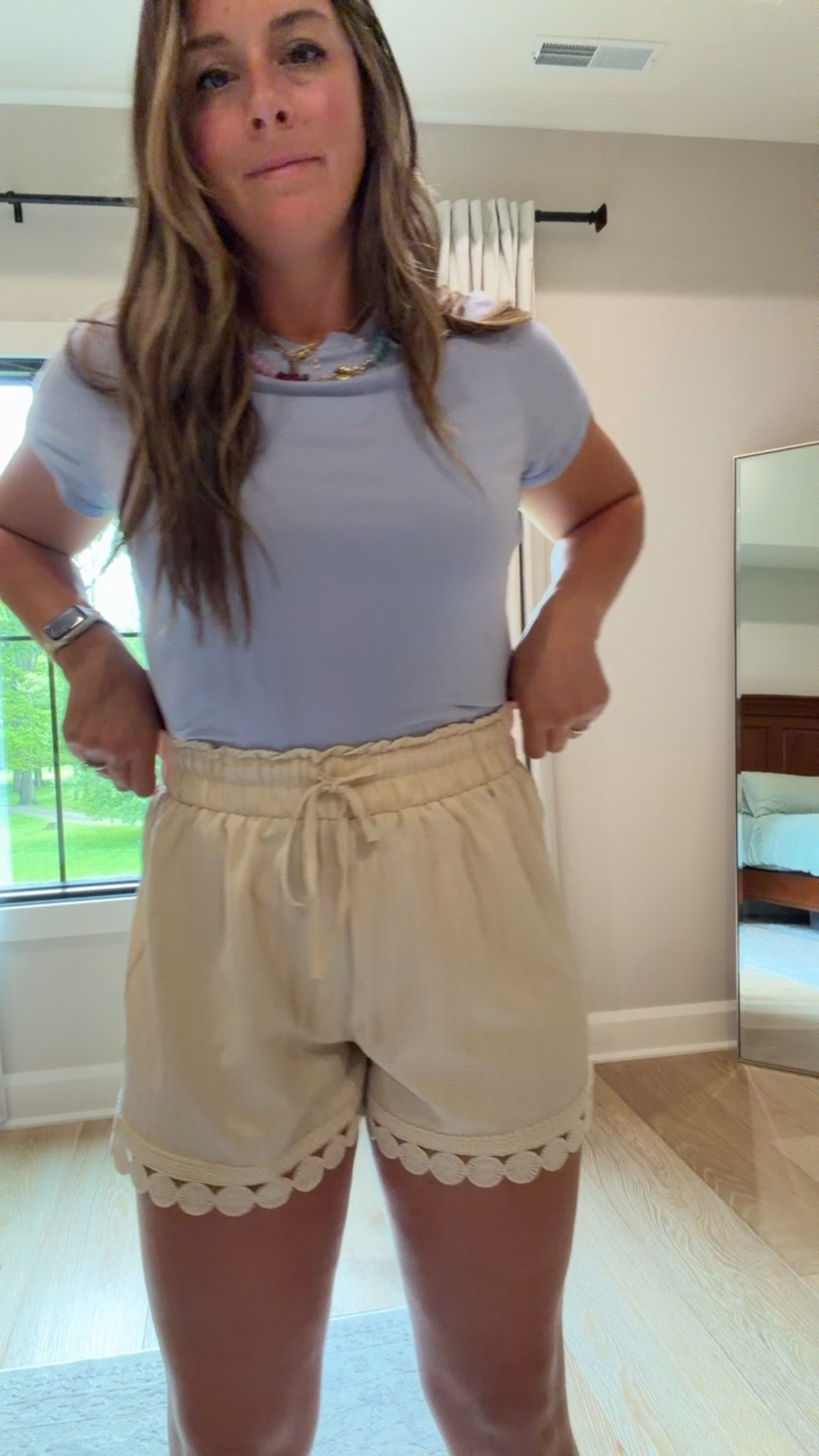 $11 linen shorts from Amazon