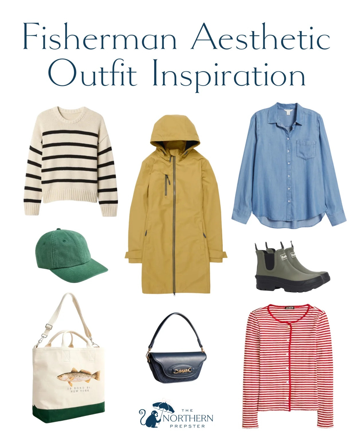 Fisherman Aesthetic Outfit Inspiration #fishermanaesthetic #springfashiontrend 

#LTKStyleTip #LTKSeasonal #LTKFindsUnder100