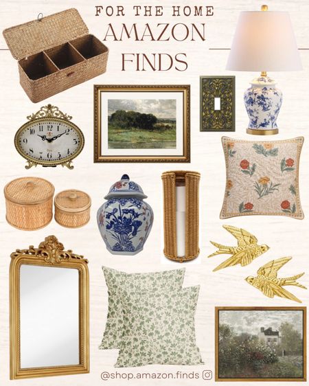 Traditional home decor finds from Amazon! Wall art, storage, pillows, lamps, mirrors and more.

#LTKStyleTip #LTKHome