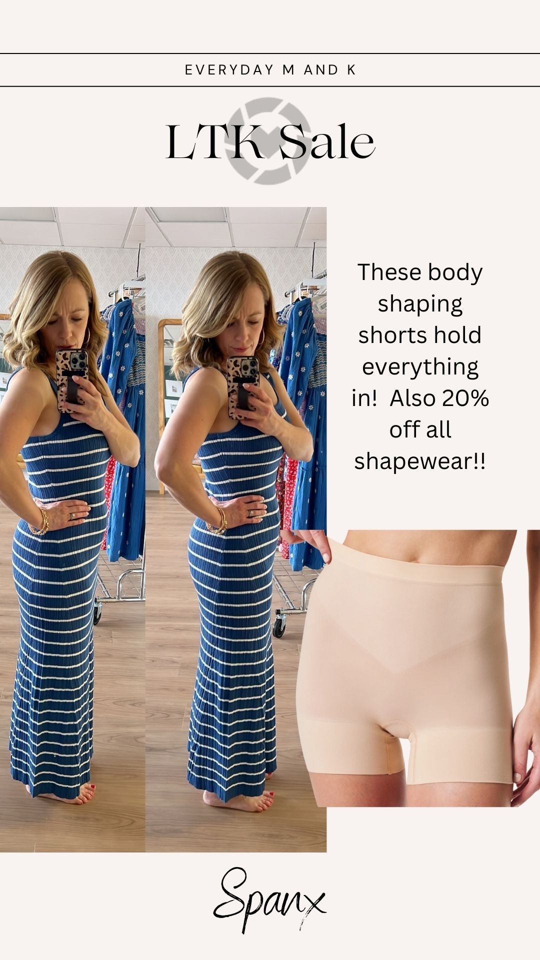 I’ve been loving these Spanx shape wear shorts! 