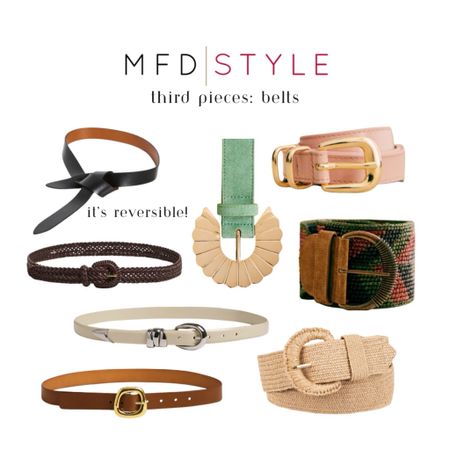 My top picks for belts to add as your outfit’s third piece🤍🤎💚