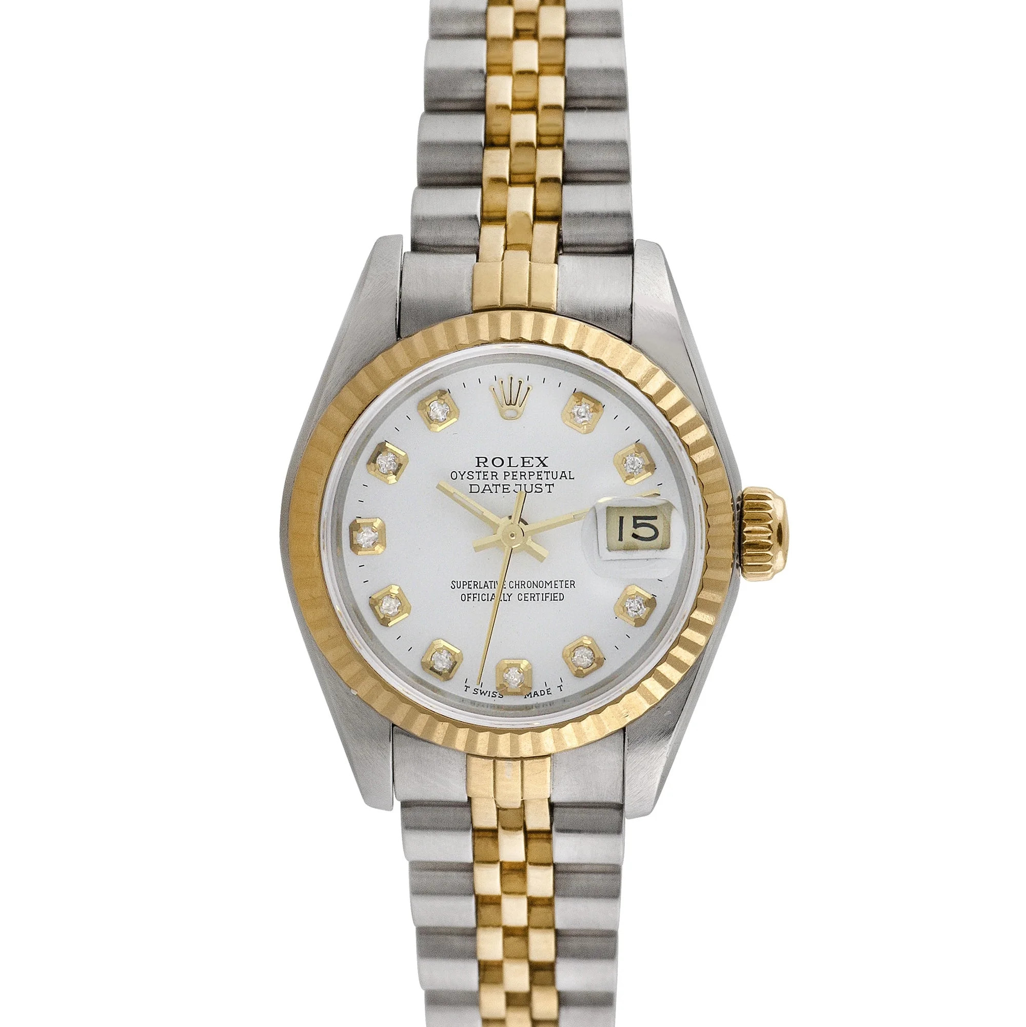 Pre-Owned Rolex Ladies Datejust 26mm Stainless Steel and 18K Yellow Gold Jubilee Wristwatch | Walmart (US)