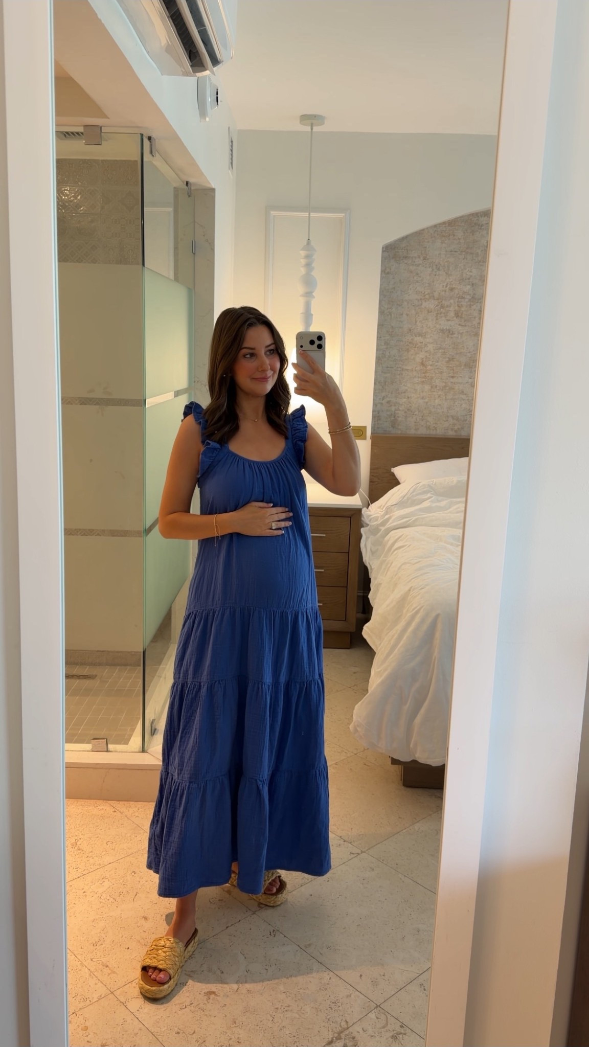 Babymoon OOTD🤍 bump friendly summer dress! 

#LTKTravel #LTKBump #LTKootd