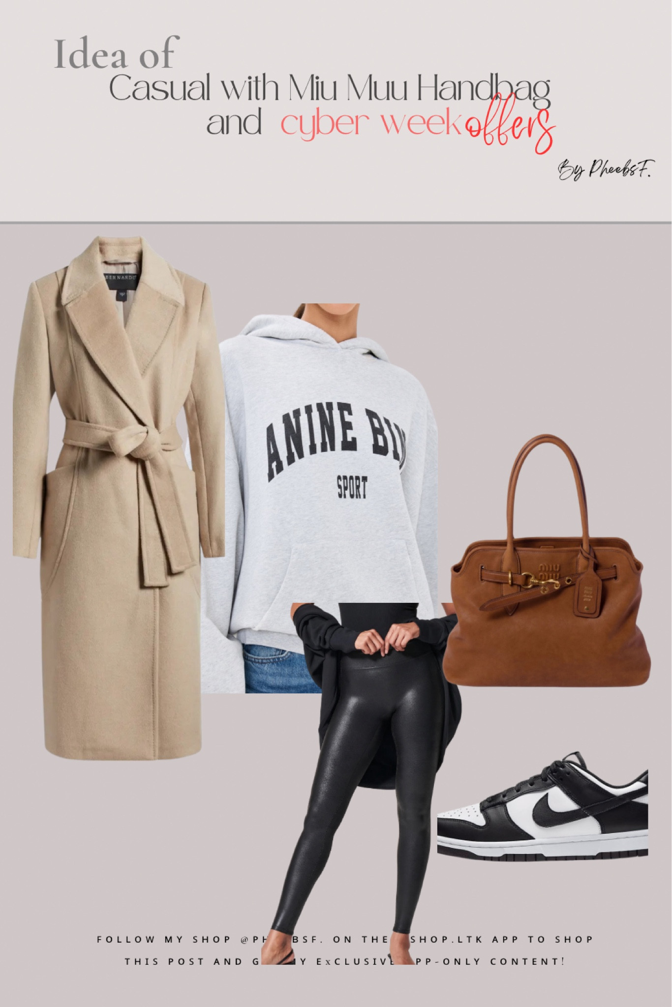 Camel coat 
Annie bing 
Miu miu handbag
Nike: Use code CYBER for an extra 30% off. 
#LTKStyleTip#LTKSaleAlert#LTKSeasonal



#LTKtravel #LTKbag #LTKwinter