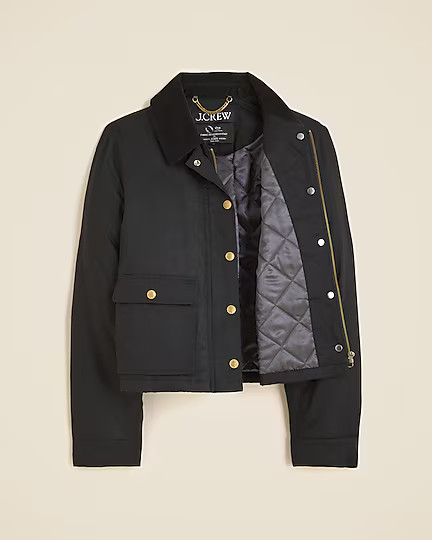 Cropped Barn Jacket™ in ripstop cotton | J. Crew US