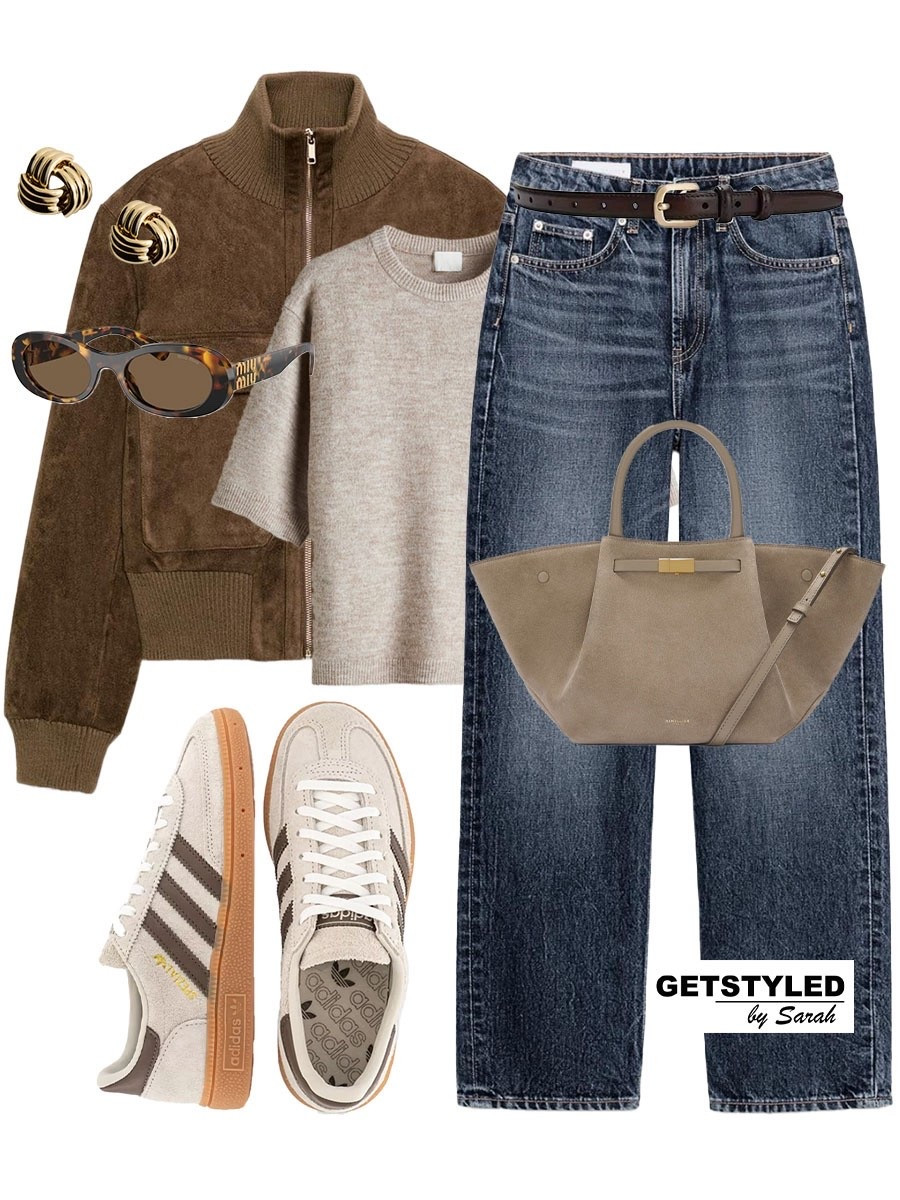 Suede jacket outfits 🤎

#springfashion #suede #adidas #jeans #zara 

#LTKshoes #LTKstyletip #LTKbag