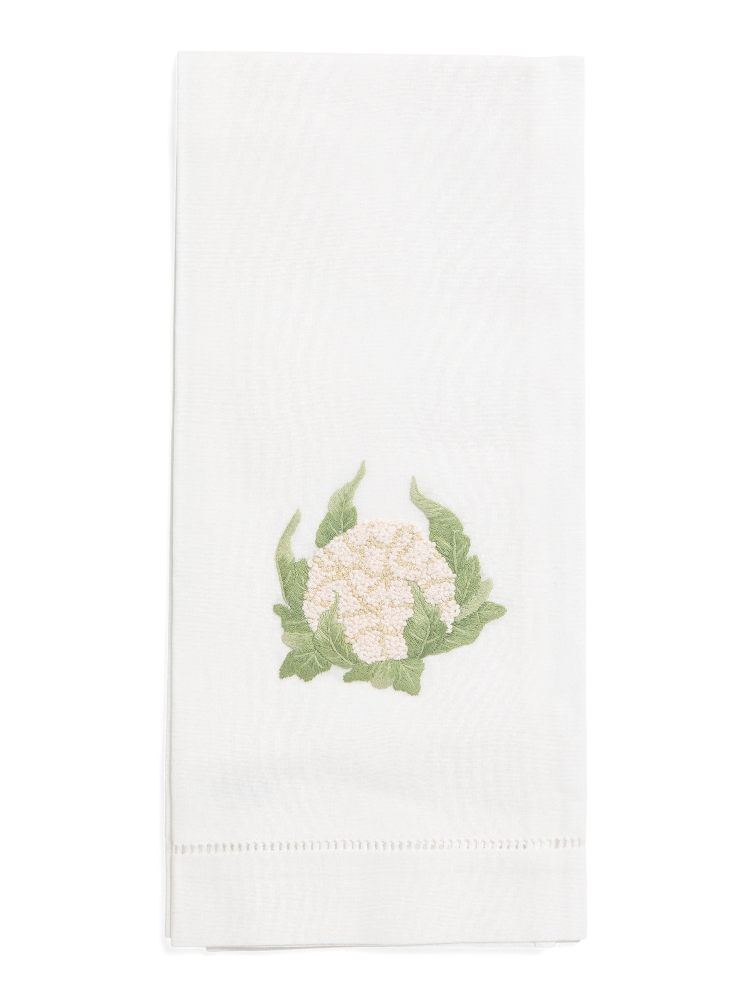 Hand Embroidered Cauliflower Hand Towel | TJ Maxx
