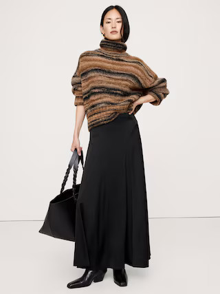 Stretch-Satin Maxi Skirt | Banana Republic (US)