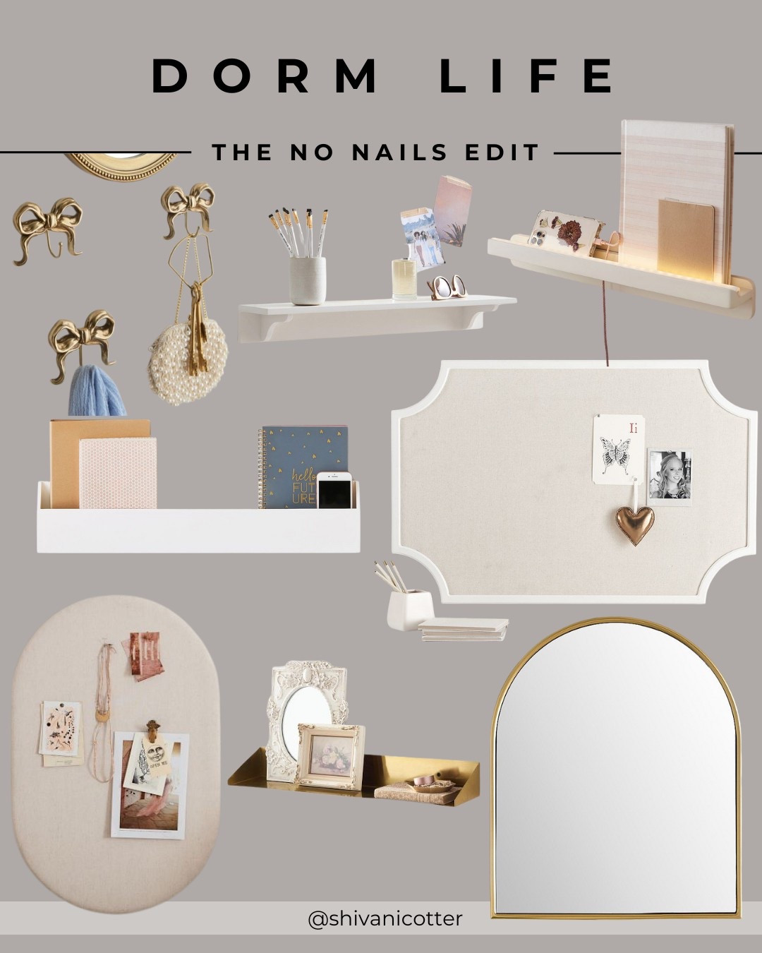 Dorm Room Decor - No Nails