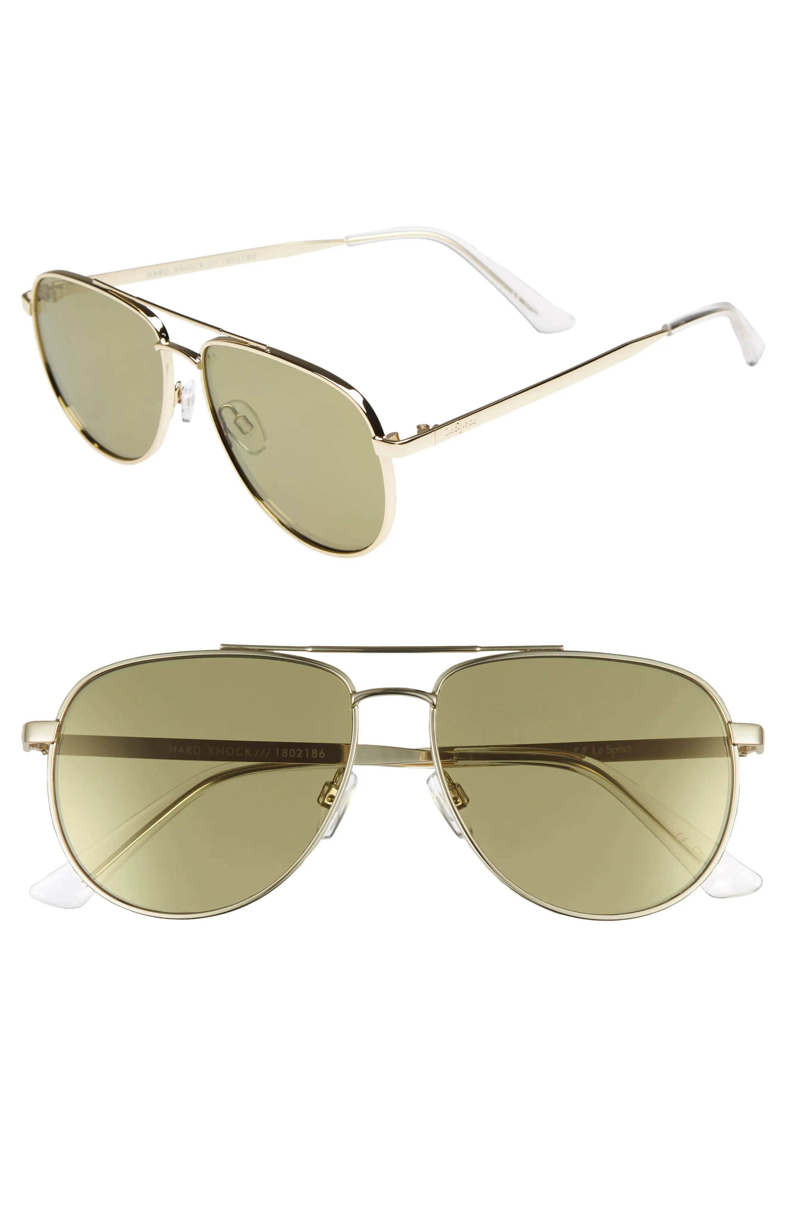 Le Specs Hard Knock 57mm Aviator Sunglasses | Nordstrom