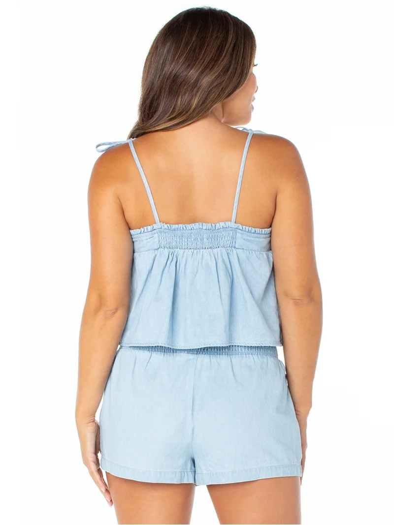 Celebrity Pink Women's Tie Strap Swing Top, Sizes XS-XXXL | Walmart (US)