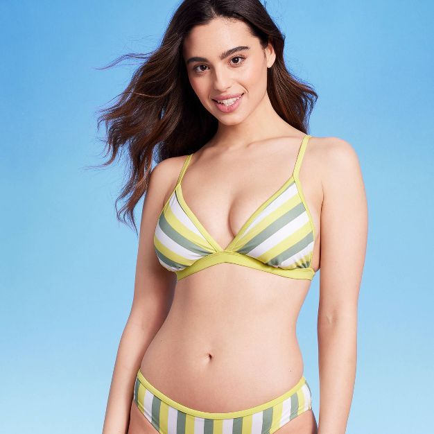 Women's Triangle Bikini Top - Kona Sol™ Yellow | Target