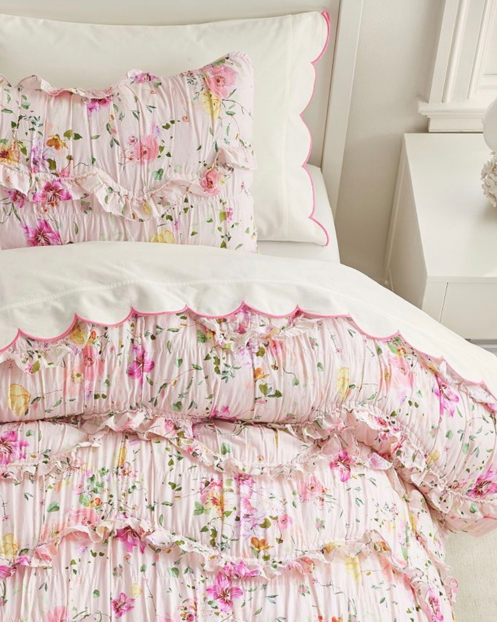 Addi picked out new bedding! We are switching furniture in her room and the baby’s room since her bed is smaller. Now she will have a true big girl bed! It doesn’t match perfectly, but it’s super cute. I love this new comforter from Pottery Barn Kids  

#LTKHome #LTKKids