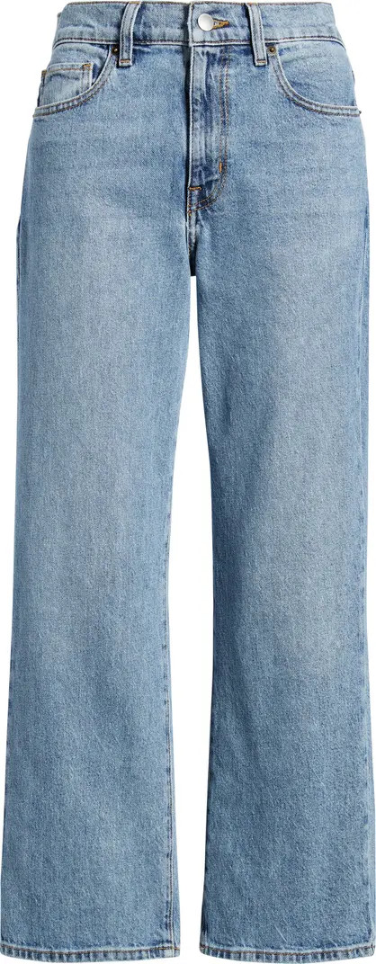 High Waist Crop Straight Leg Jeans | Nordstrom