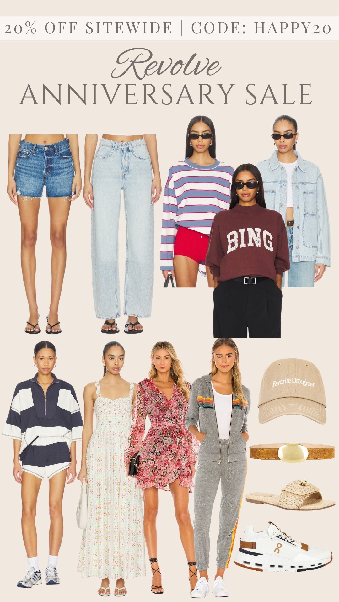 20% off Revolve sitewide sale with code: HAPPY20

Designer sale, graphic sweatshirt, matching set, spring dress, denim shorts, free people set

#LTKSpringSale #LTKSeasonal #LTKSaleAlert