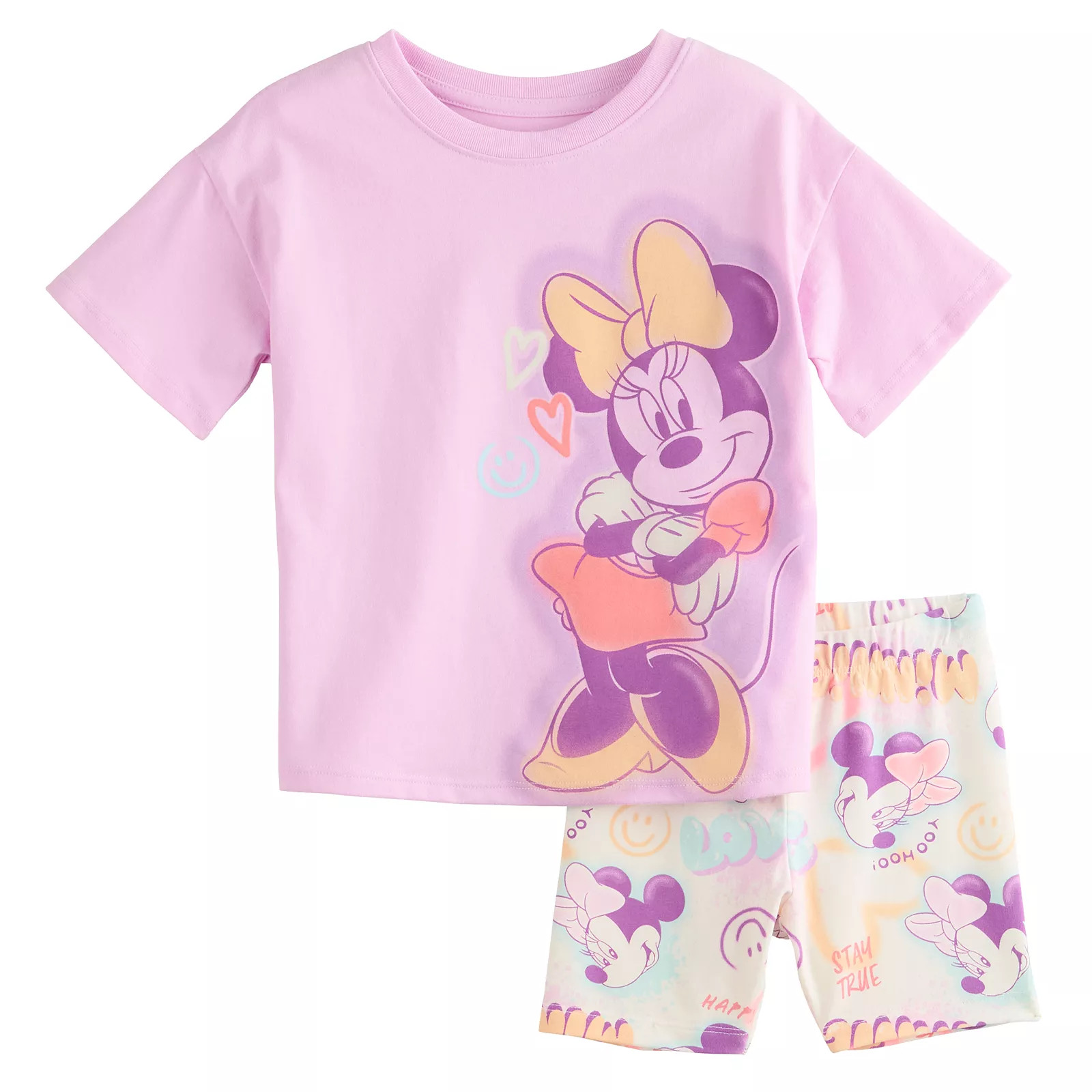 Disney Girls 4-12 Oversized Tee & Bike Shorts Set by Jumping Beans® | Kohl's