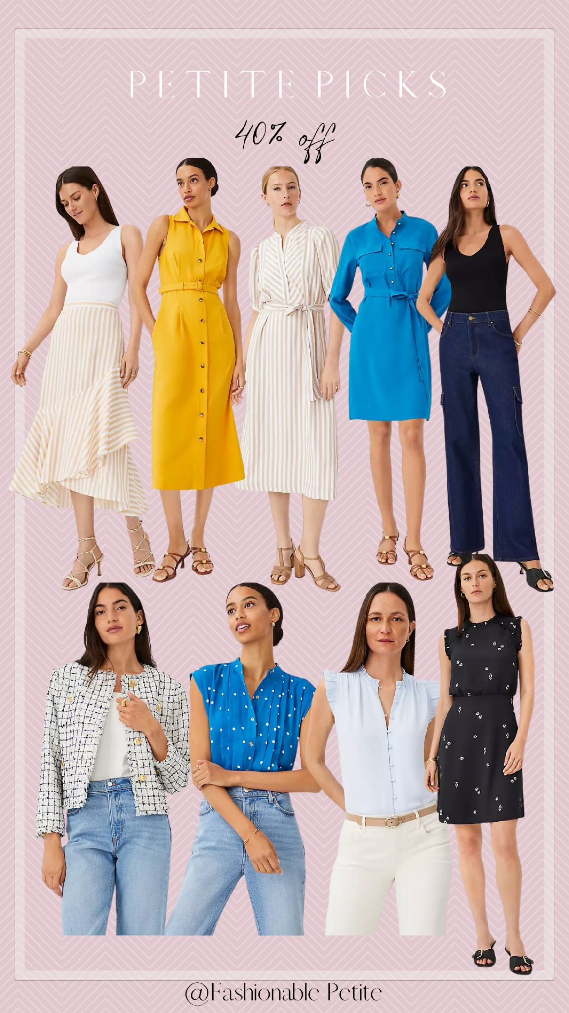 Petite outfits from Ann Taylor! 

Summer outfit // summer dresses //  petite dresses // petite tops // petite jeans 

#LTKSaleAlert