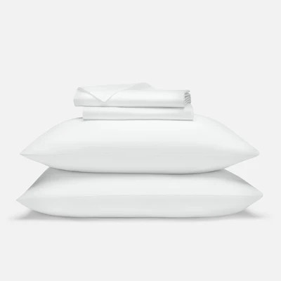 Brooklinen Luxe Sateen Core Sheet Set size Twin XL in Pebble | Brooklinen