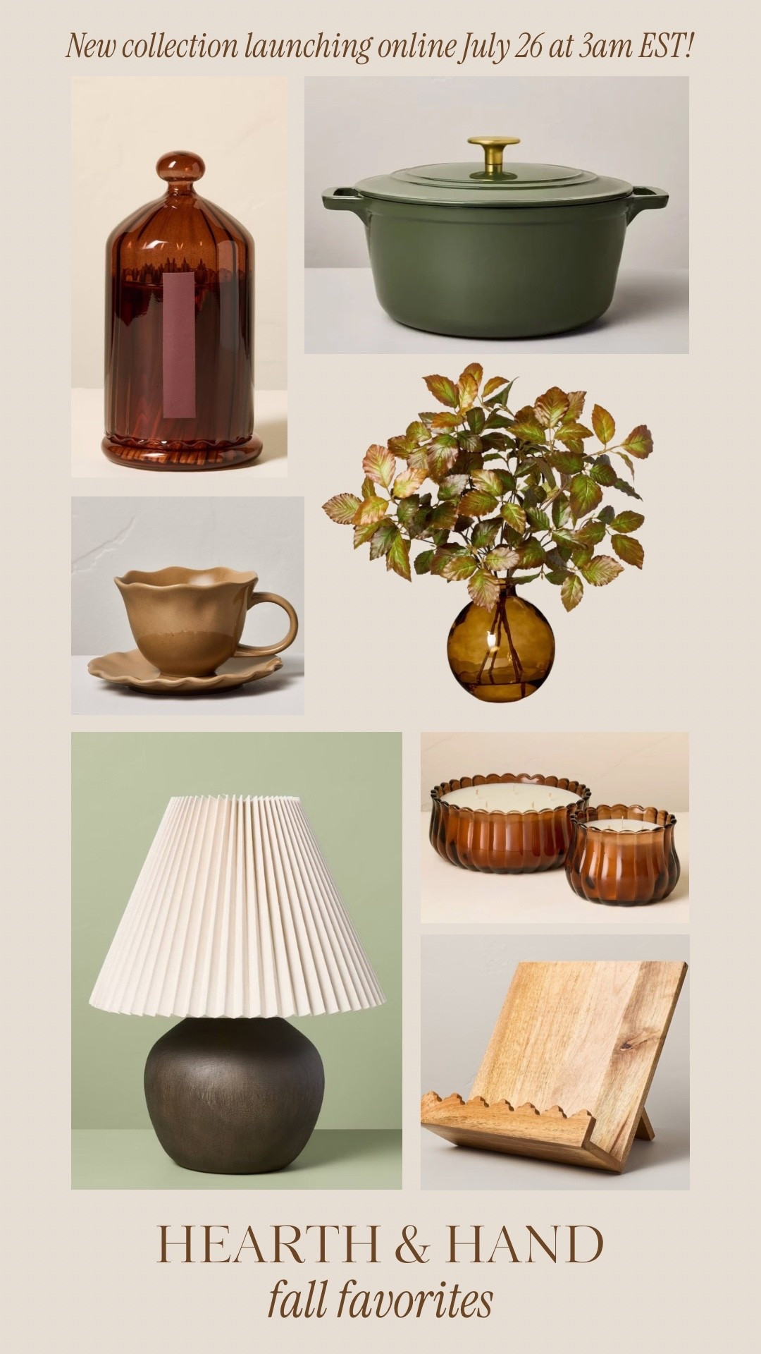The new Hearth & Hand with Magnolia fall collection is almost here! 🍂 You can preview the collection now and save your favorites before it launches on July 26 at 3 am EST. I rounded up my top picks for you below 🫶🏽 There are so many timeless pieces to cozy up your home this season! 🤎