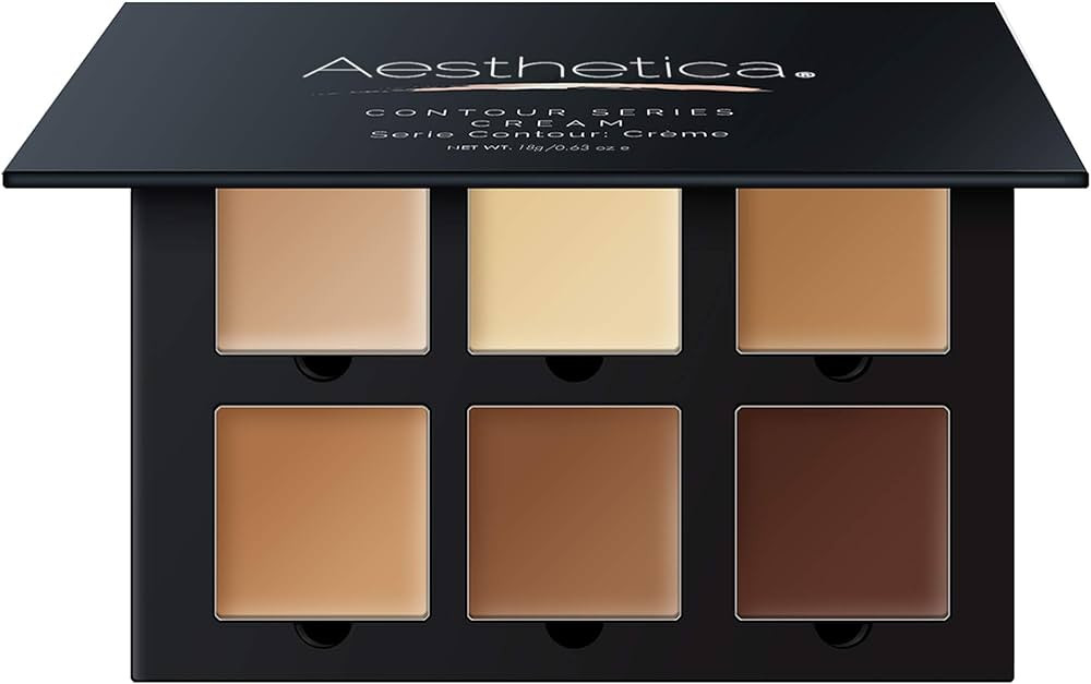 Aesthetica Cosmetics Cream Contour and Highlighting Makeup Kit - Contouring Foundation/Concealer ... | Amazon (US)