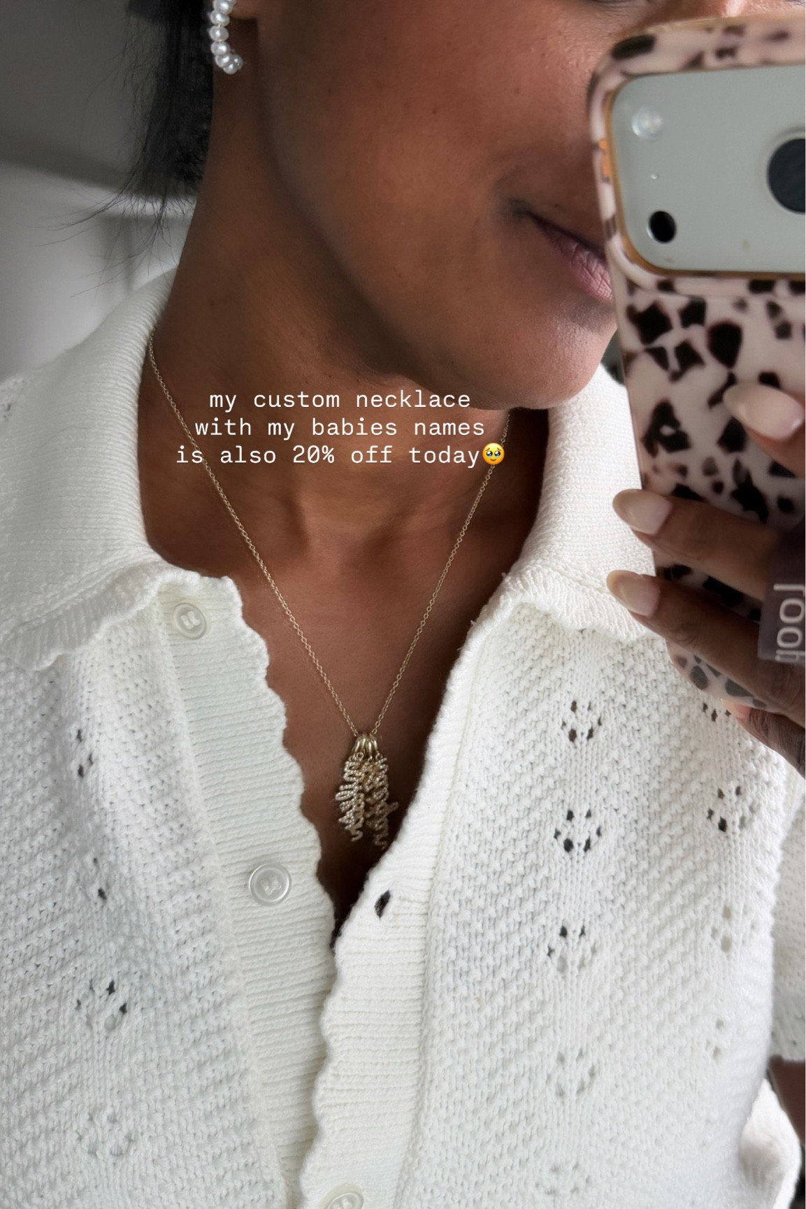 my custom necklace with my babies names is also 20% off today🥹

#LTKmomlife #LTKMothersDay #LTKKids