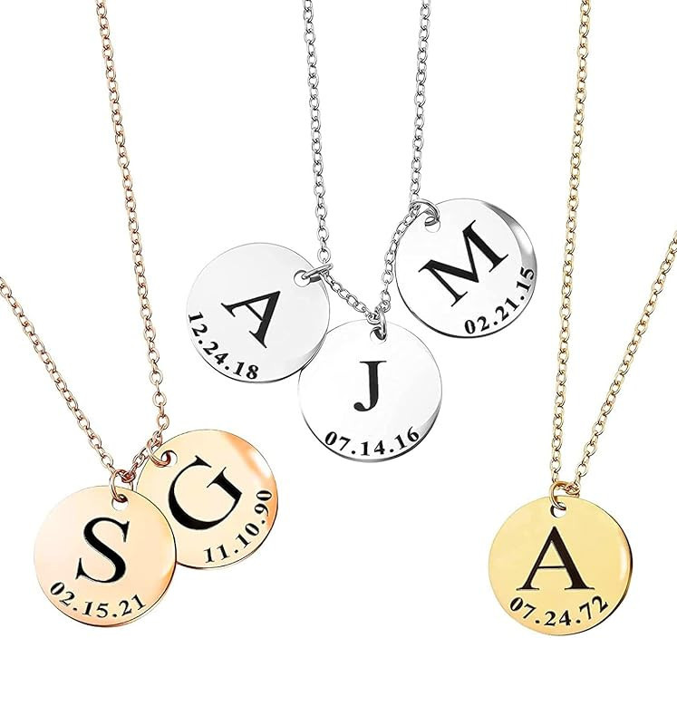 Personalized Gifts Initial Name Necklace Kids Christmas Best Holiday Gifts for Women Unique Handm... | Amazon (US)