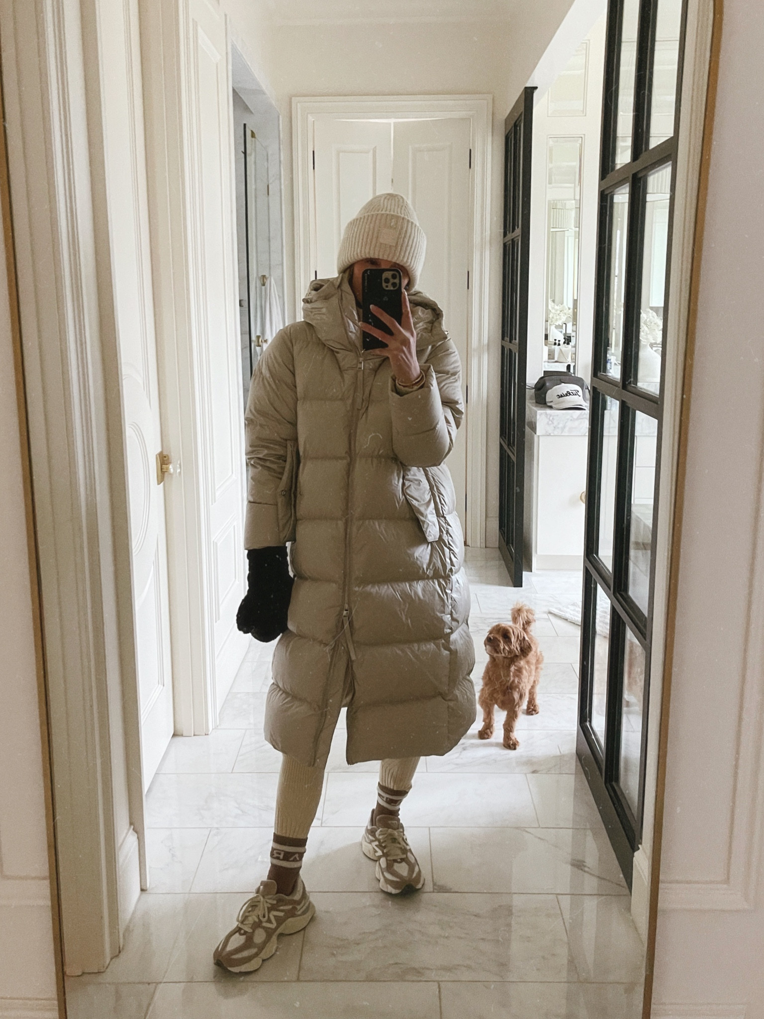 Casual winter outfit. 