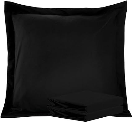 NTBAY 100% Brushed Microfiber European Square Throw Pillow Cushion Cover Set of 2, Soft and Cozy,... | Amazon (US)