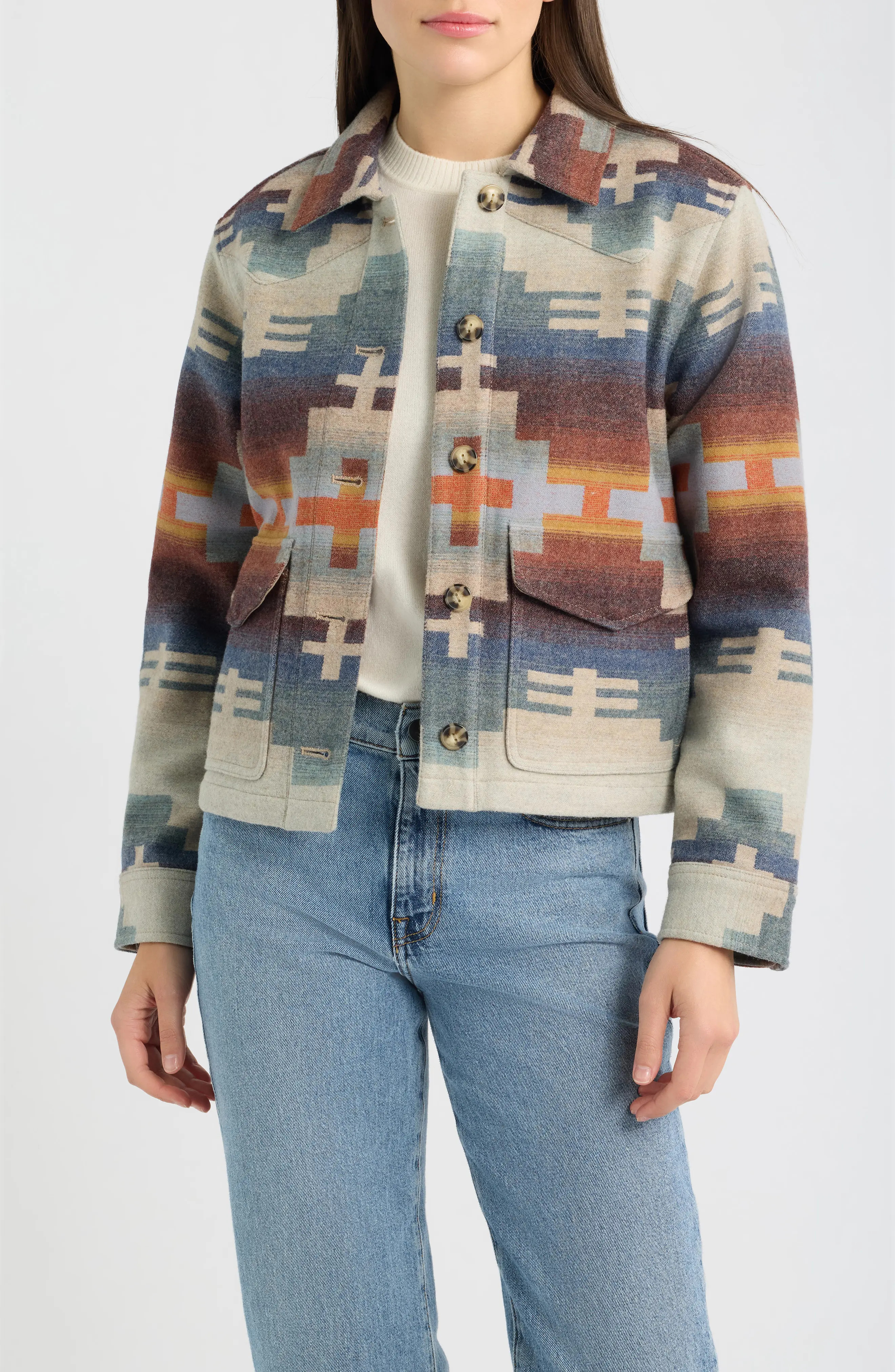 Pendleton Dakota Wool Western Jacket (Women) | Nordstrom | Nordstrom