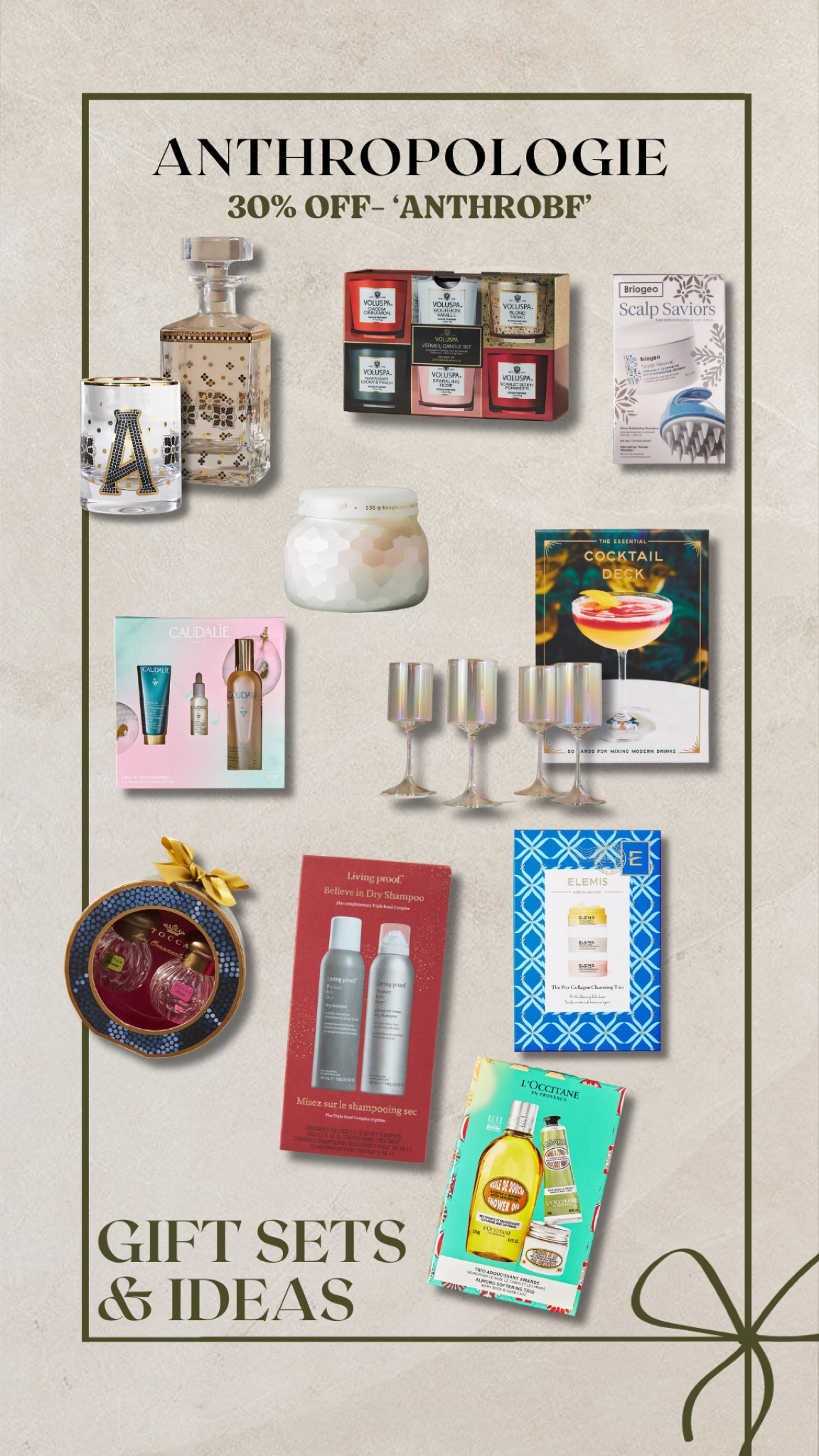 Anthro 30% off- gift sets & ideas!



#LTKSeasonal #LTKGiftGuide #LTKCyberWeek