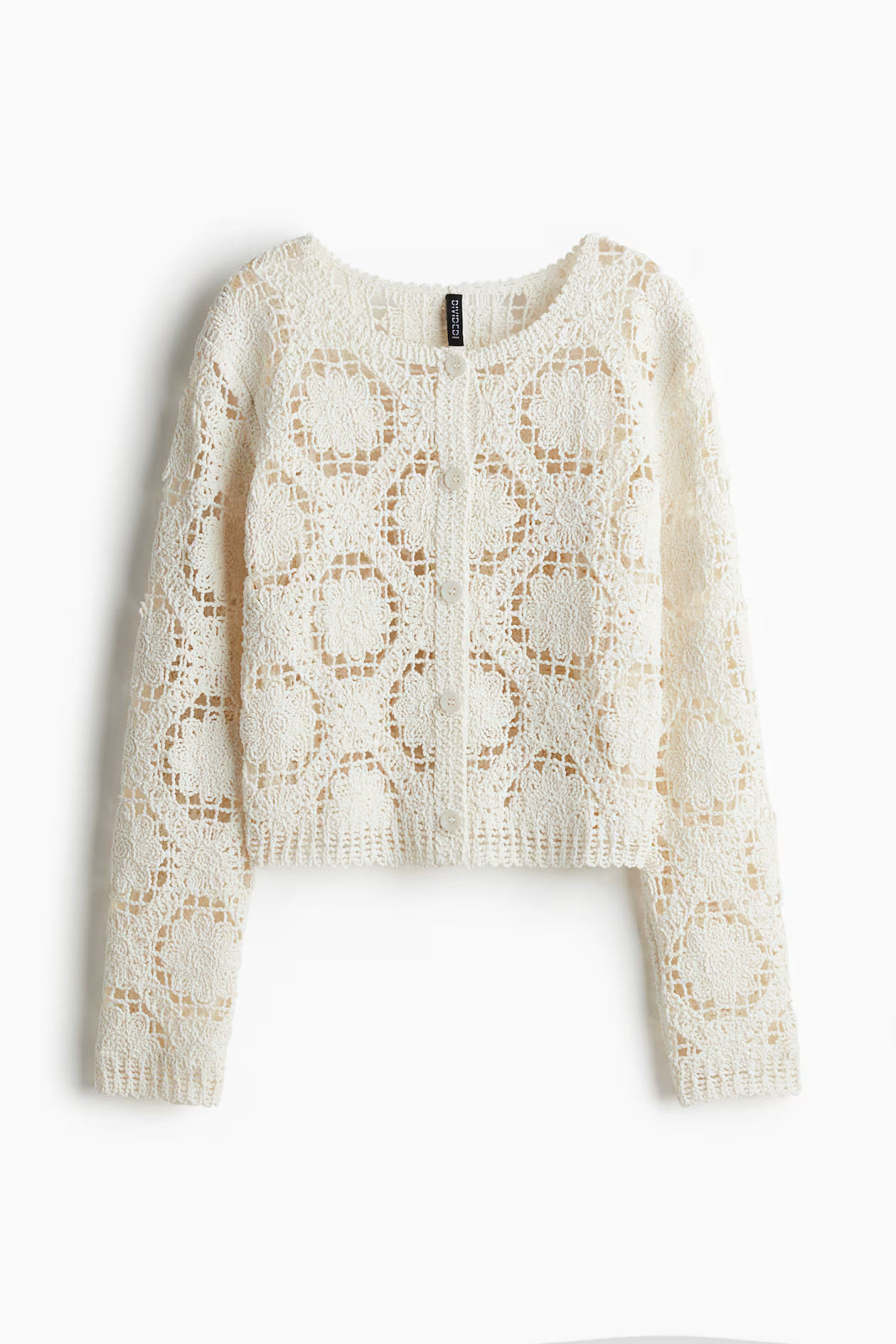 Crochet-look cardigan | H&M (UK, MY, IN, SG, PH, TW, HK)