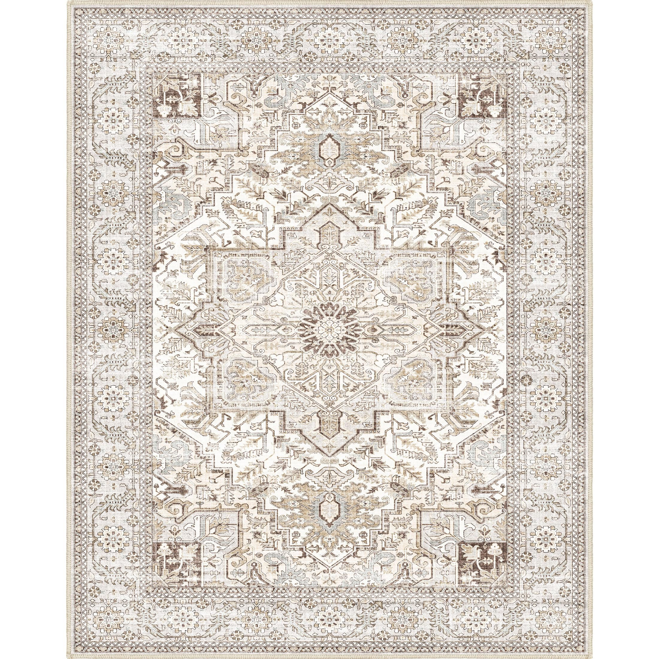 8x10 Area Rugs, Area Rugs 8x10 Rug for Living Room, Non-Slip Non-Shedding Vintage Rug for Living Room Bedroom Dining Room | Amazon (US)
