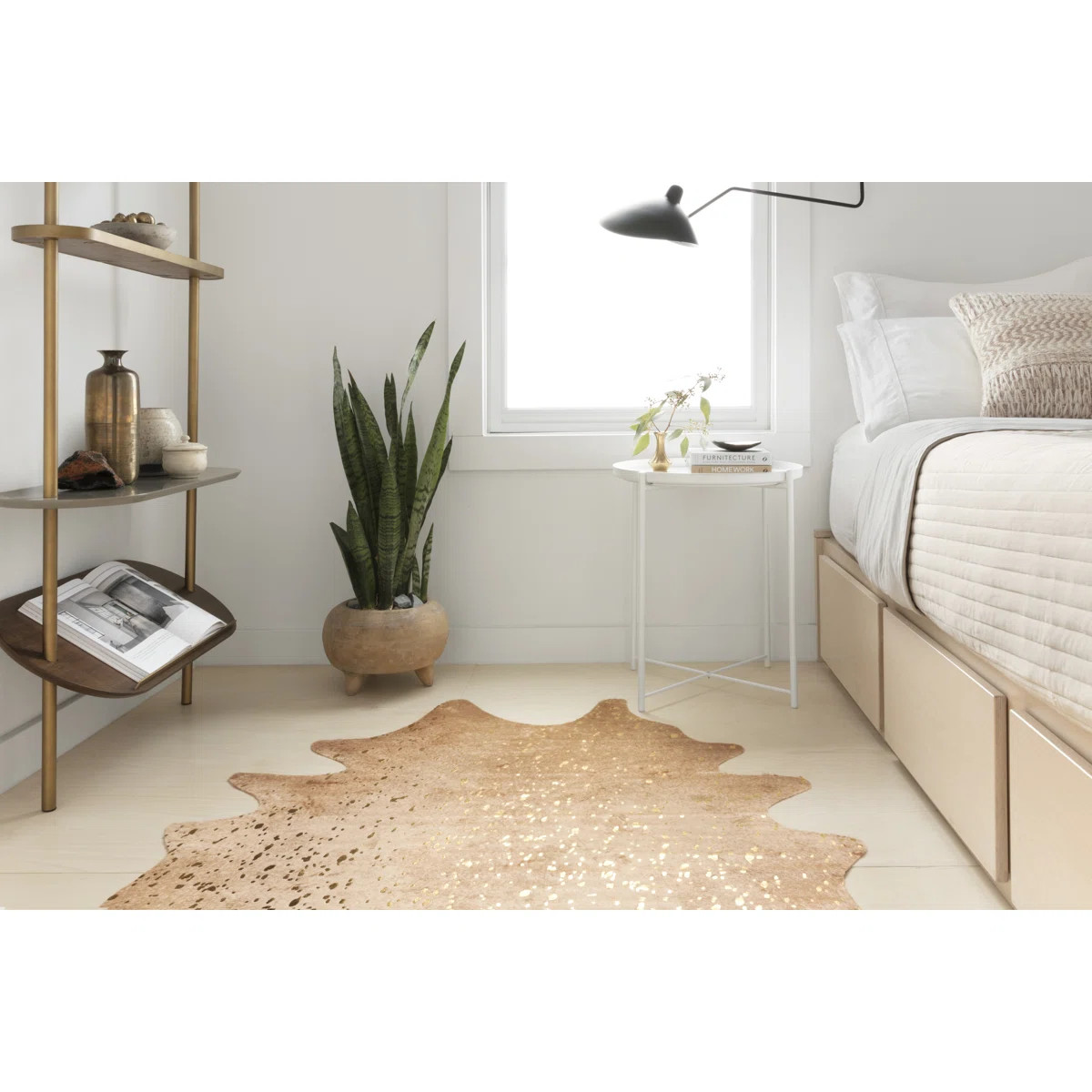 Terrazas Power Loom Tan/Gold Rug | Wayfair North America