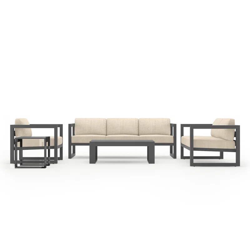 Smith 5 Piece Sofa Seating Group with Sunbrella Cushions | AllModern