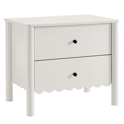 Emmeline Scalloped 2-Drawer Nightstand | Wayfair North America