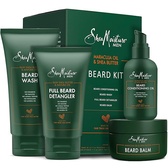 Amazon.com : Shea Moisture Beard Kit for Men, Beard Wash, Beard Balm, Beard Oil, Beard Conditione... | Amazon (US)