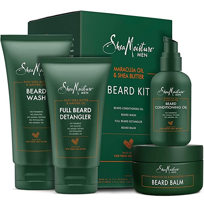 Shea Moisture Beard Kit for Men, Beard Wash, Beard Balm, Beard Oil, Beard Conditioner, Complete B... | Amazon (US)