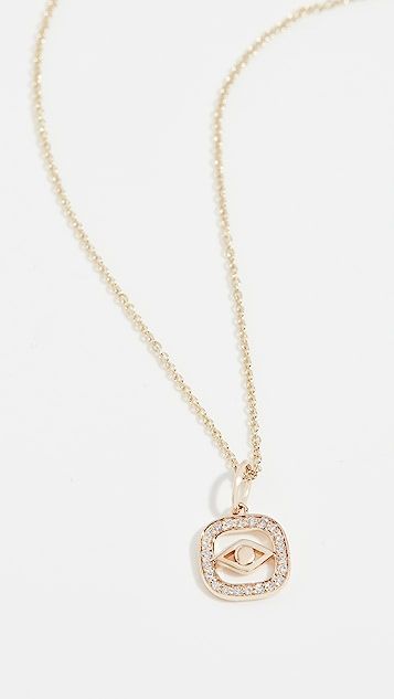 Evil Eye Open Icon Charm Necklace | Shopbop