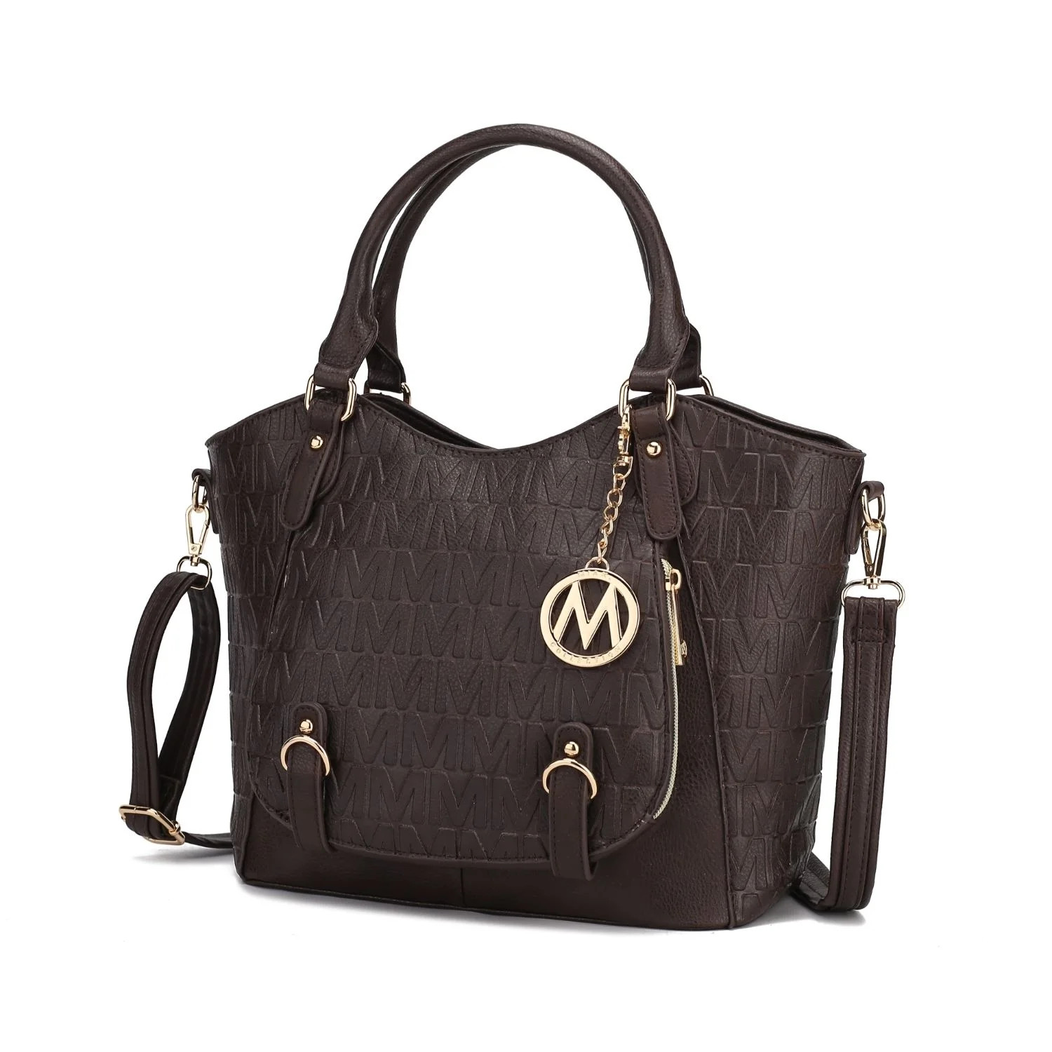 MKF Collection Melissa Women's Tote Bag, Stylish Purse Handbag by Mia K - Chocolate | Walmart (US)