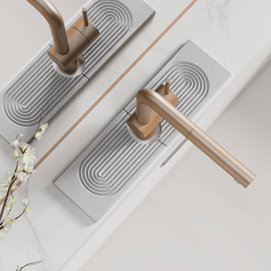 Faucet Mat for Kitchen Sink, Diatomite Quick Drying Tray , 15.8 Inch Kitchen Sink Splash Guard an... | Amazon (US)