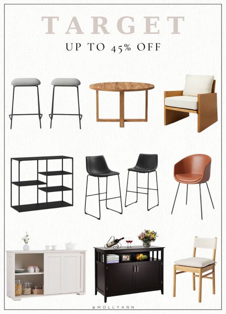 Target furniture sale up to 45% off barstools on sale chairs on sale coffee table sale cabinet sale 

#LTKhome #LTKunder100