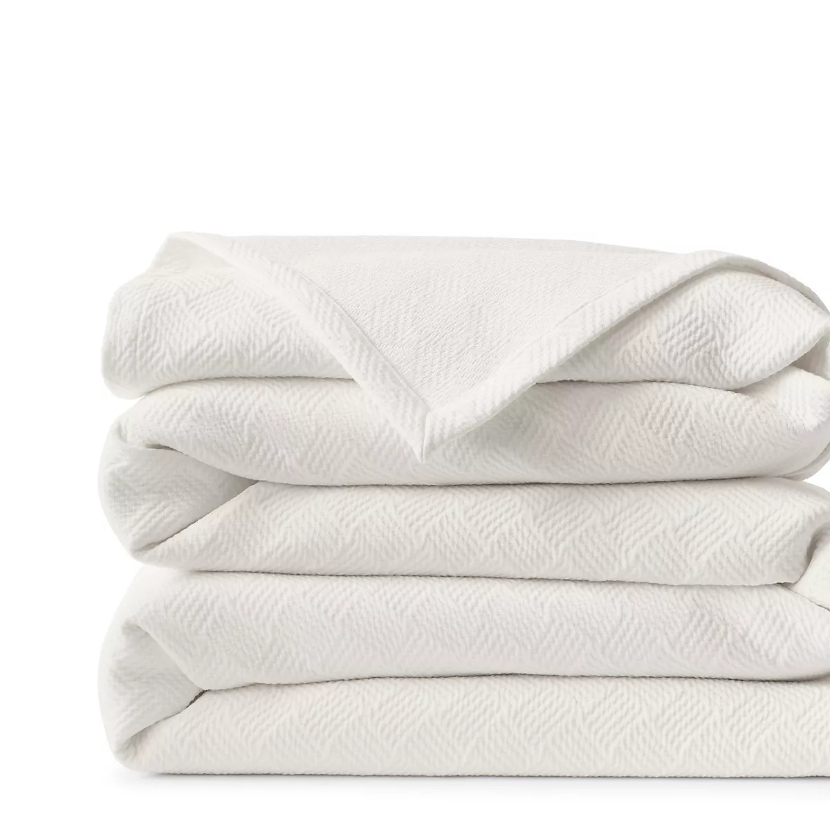 Basketweave Cotton Matelasse Coverlet | Lands' End (US)