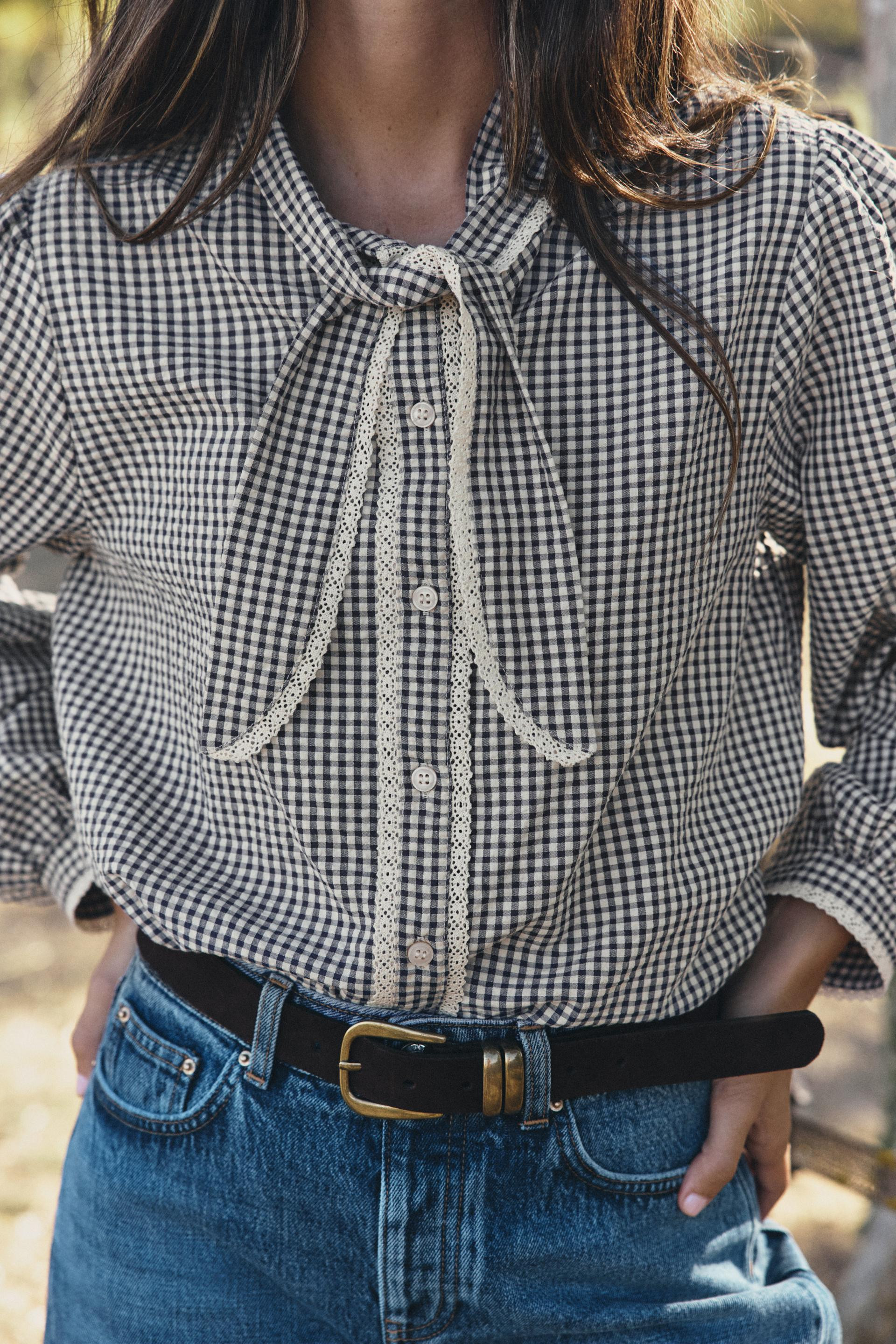 Zara - Striped Shirt - Women - Blue - Women | Zara US