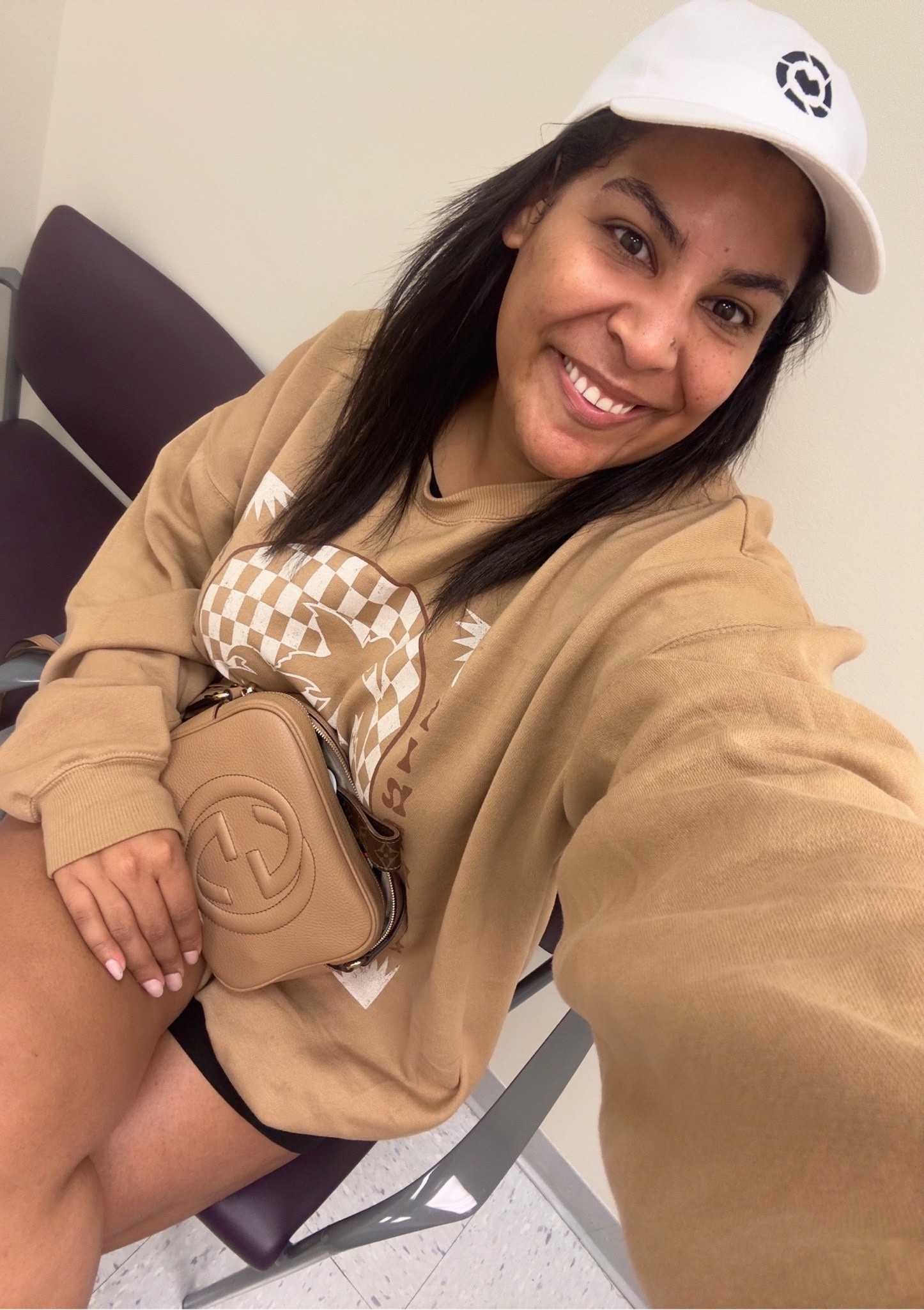 The cutest oversized neutral sweatshirt from show me your mumu, I am wearing it in a size XXL

#LTKSeasonal #LTKstyletip #LTKunder50