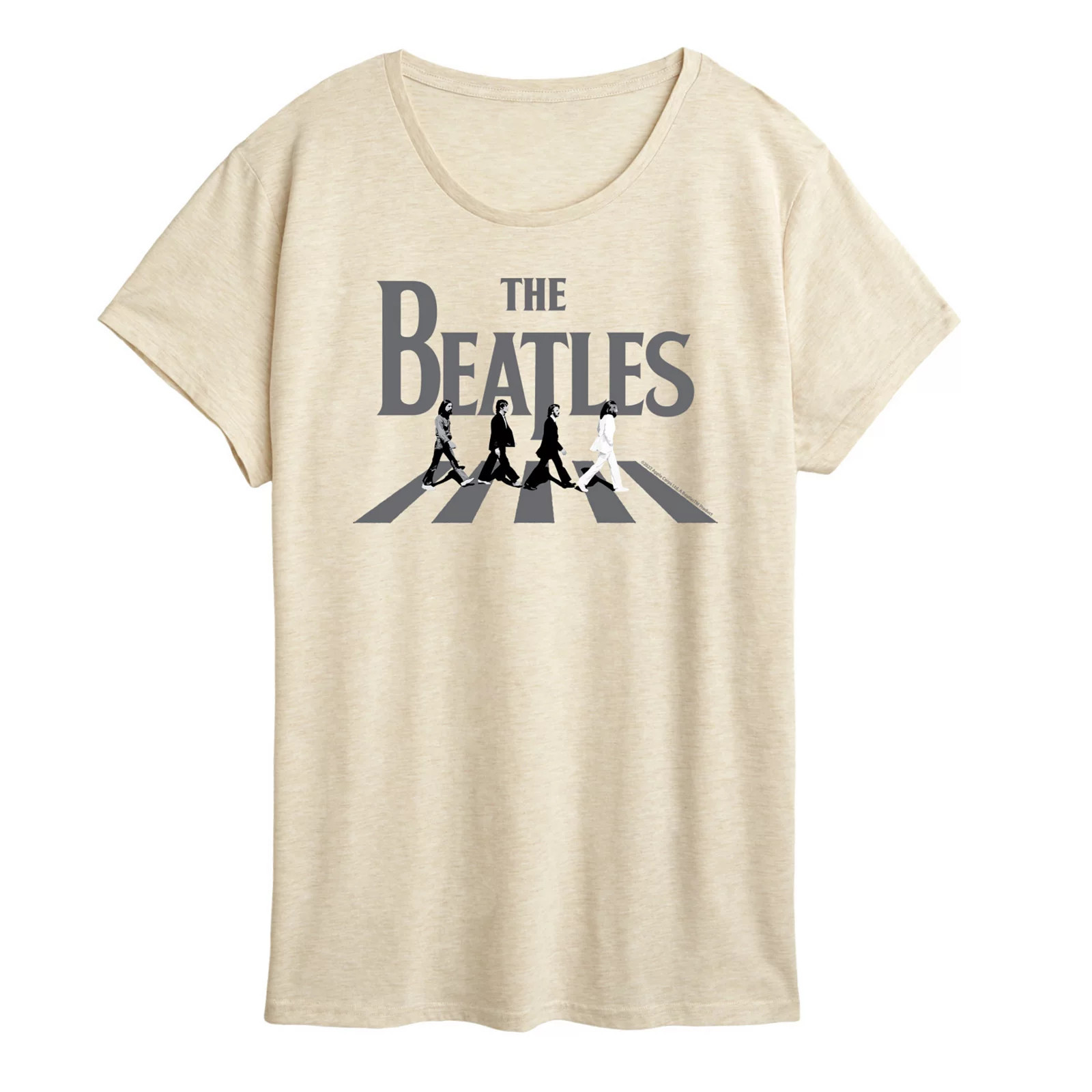 Women's The Beatles Abbey Road Graphic Tee, Size: XXL, Beige | Kohl's
