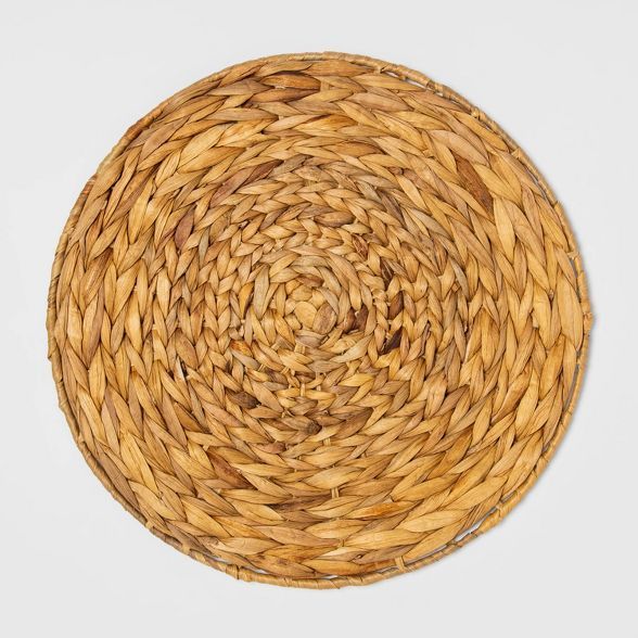 Water Hyacinth Decorative Charger Natural - Threshold™ | Target