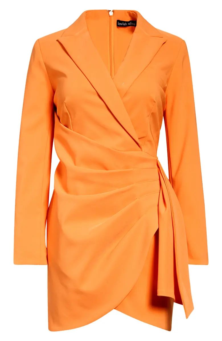 Faux Wrap Long Sleeve Blazer Dress | Nordstrom
