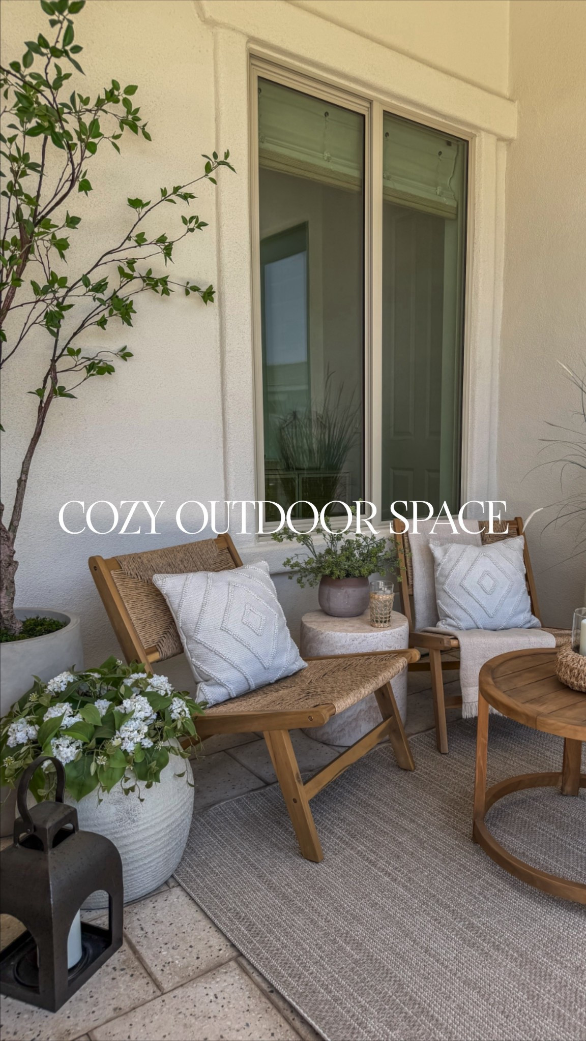 That awkward outdoor corner? Yeah… this is your sign to stop ignoring it. @Wayfair #wishyou werehere #outdoor #wayfair #ad #wayfairpartner

I turned ours into a spot we actually use with just a few pieces. These acacia wood chairs instantly warmed up the space (and they come as a set in two color options), layered over a neutral outdoor rug that works with literally anything. I finished it off with a concrete accent table with a travertine finish to give it that elevated, designer feel—without overcomplicating it.

Proof that you don’t need a full patio overhaul to make your space feel intentional.

outdoor patio ideas, small patio makeover, patio corner transformation, outdoor seating ideas, cozy outdoor space, backyard styling, patio decor inspiration, acacia wood patio chairs, neutral outdoor rug, outdoor rug styling, concrete accent table, travertine finish decor, affordable outdoor furniture, Wayfair patio furniture, backyard refresh ideas, patio design on a budget, outdoor living space ideas, small backyard ideas, modern organic patio, neutral outdoor decor 

#LTKSeasonal #LTKHome #LTKdayinmylife
