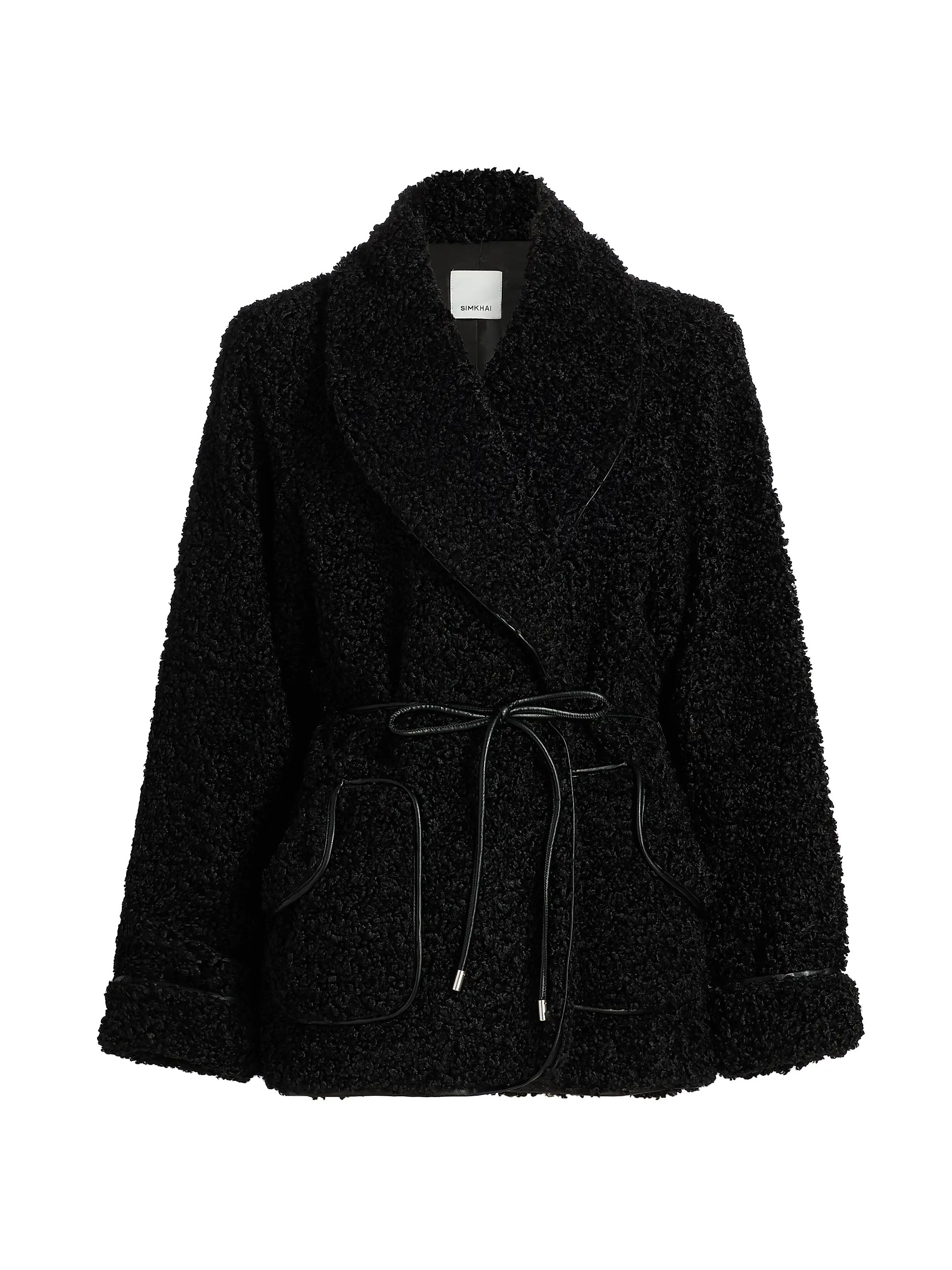 Kimia Tie-Waist Faux Sherpa Jacket | Saks Fifth Avenue